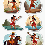 Indian Mythology - Sticker Sheet v15